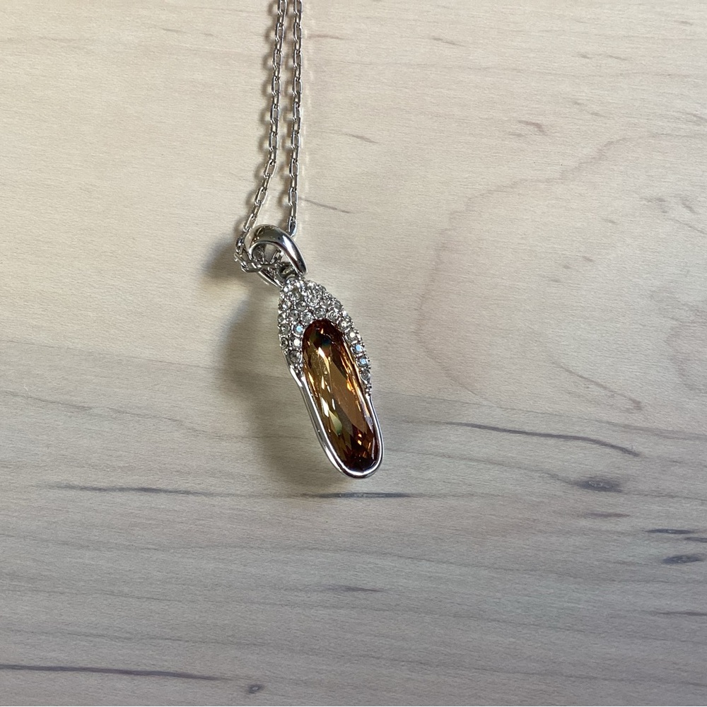 COPY - BorumAmerica Crystal Slipper Necklace
